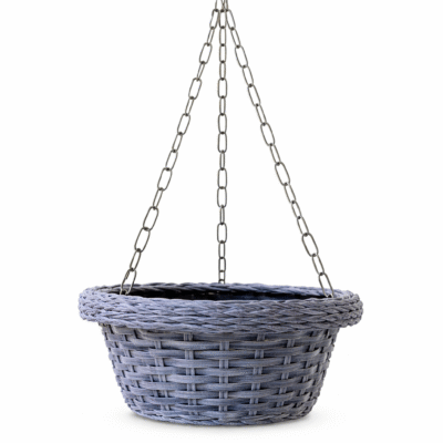 Polly Rattan Karishma Hanging Pot 9 inch decorative hanging planter