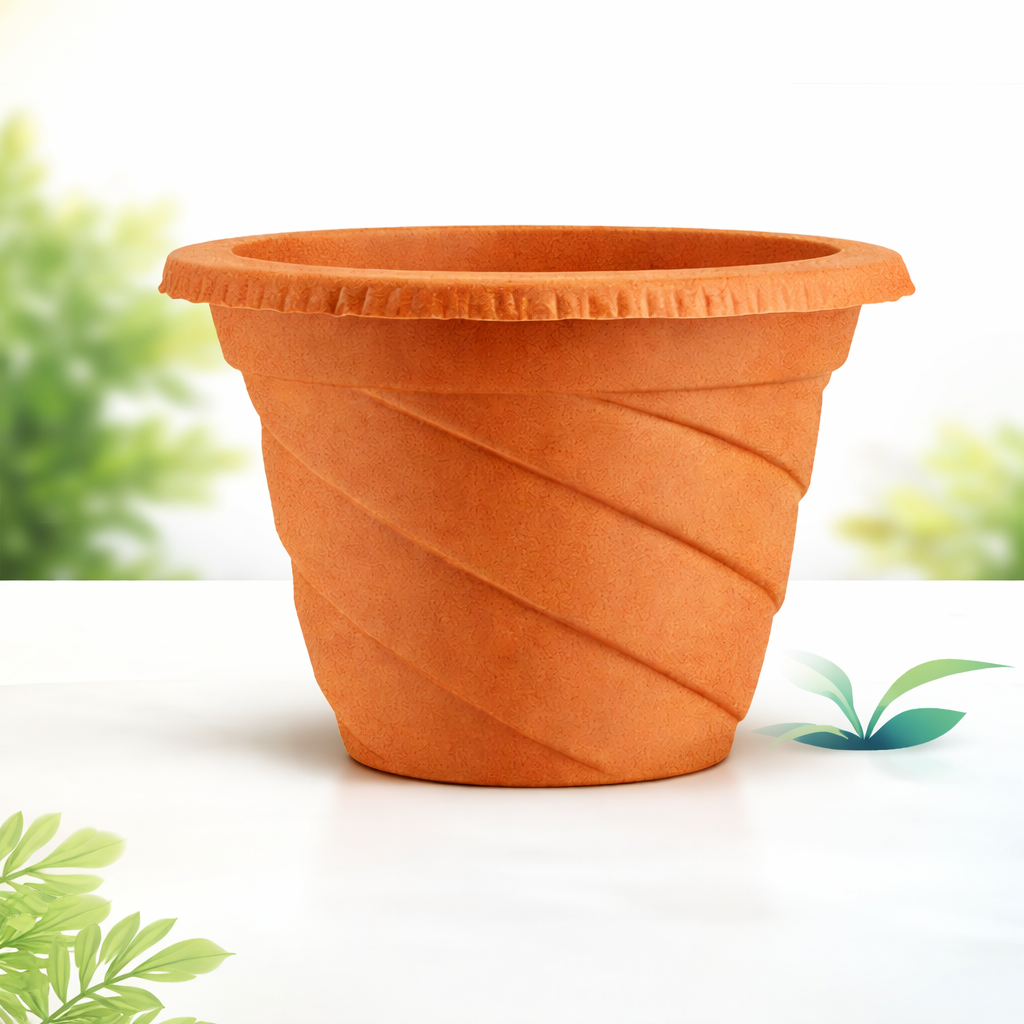 Twister Pot (New Terracotta)